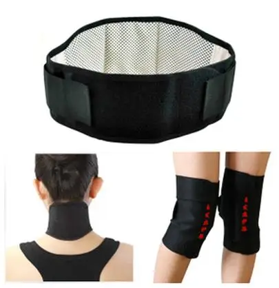 

4 piece in ms tomalin spontaneous thermal protection belt warm heating knee neck guard is installed between the waist dish care