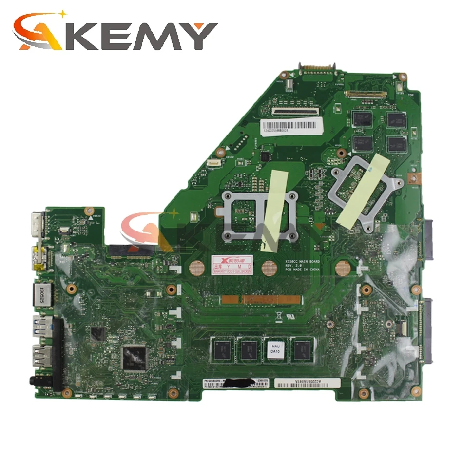 Материнская плата AKEMY X550CC ASUS X550CL X550VB X552C A550C A550V для ноутбука материнская с 1007U 2GB-ARM 2