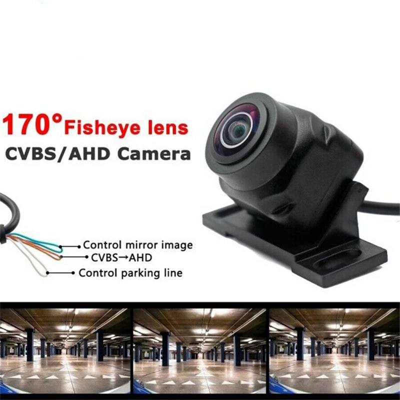 

Car Universal Reverse Backup Parking Rear View Camera Night Vision 170 Degree 1080P Fisheye Lens Starlight Night Vision