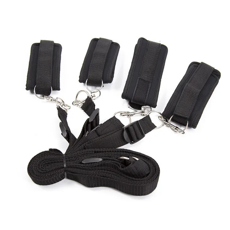 Erotic Under Bed Bondage Kit Slave Handcuffs Ankle Cuffs Sex Restraint Leg Open Wrist Bdsm Fixed Strap Adult Game Toys |