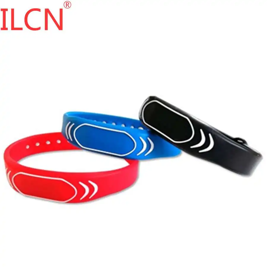 125khz ID Waterproof Adjustable Silicone Wristband Bracelet Keyfob Token RFID TK4100 Tags Sauna Room Key Ring 1pcs Fast Shipping