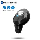 1 шт., мини-наушники-вкладыши с микрофоном, Bluetooth 5,2