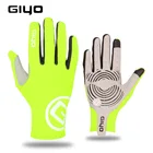 GIYO S-02-L осень дорожный Велосипедный спорт полный палец Сенсорный Экран перчатка MTB велосипед противоскользящие амортизирующие спортивные перчатки
