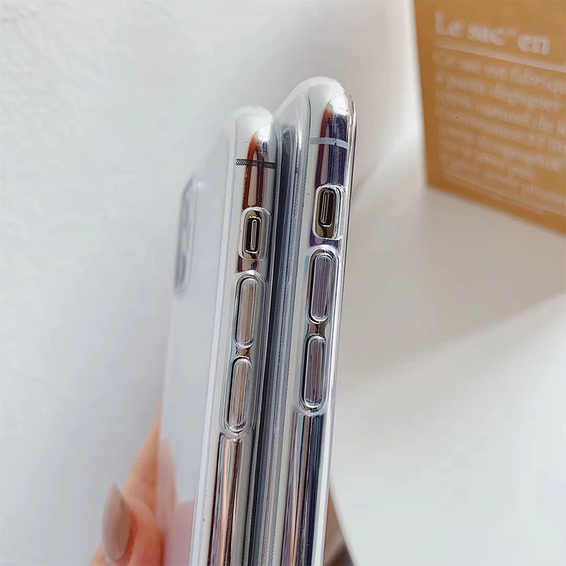 VOZRO Ультратонкий Прозрачный чехол для телефона для Iphone 11 Pro X XR XS Max 6 6S 7 8 Plus чехол Чехлы для телефона аксессуары сумка