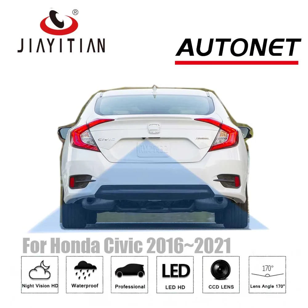 JIAYITIAN factory hole camera For Honda Civic 2016 2017 2018 2019 2020 2021/CCD/Night Vision/Backup Reverse parking camera