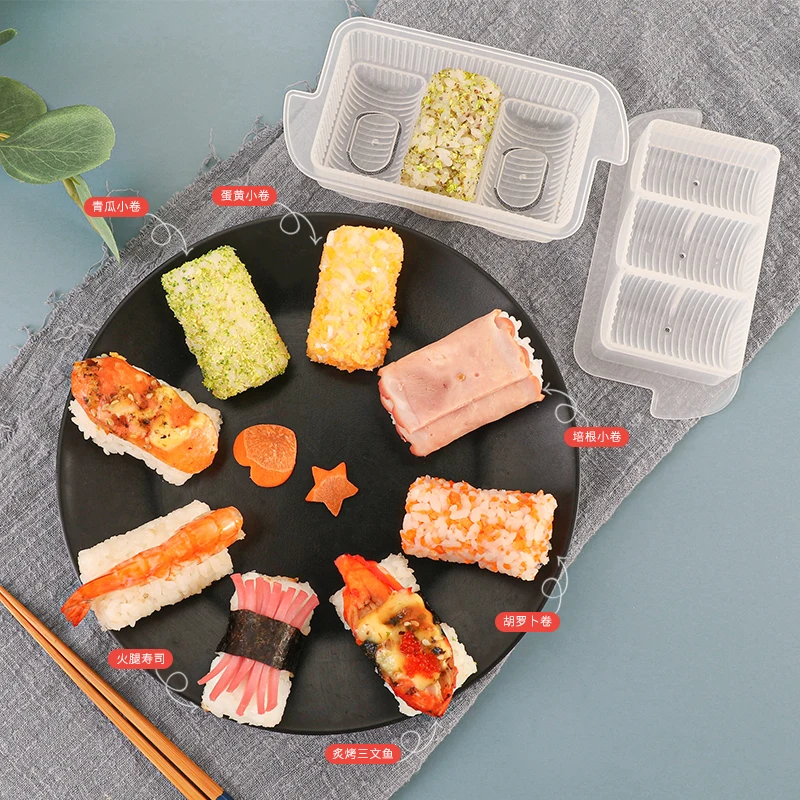 

Sushi Mold Food Grade Rice Ball Onigiri Rice Sushi Kimbob Mould Home DIY Tool Kitchen Gadgets Accessories