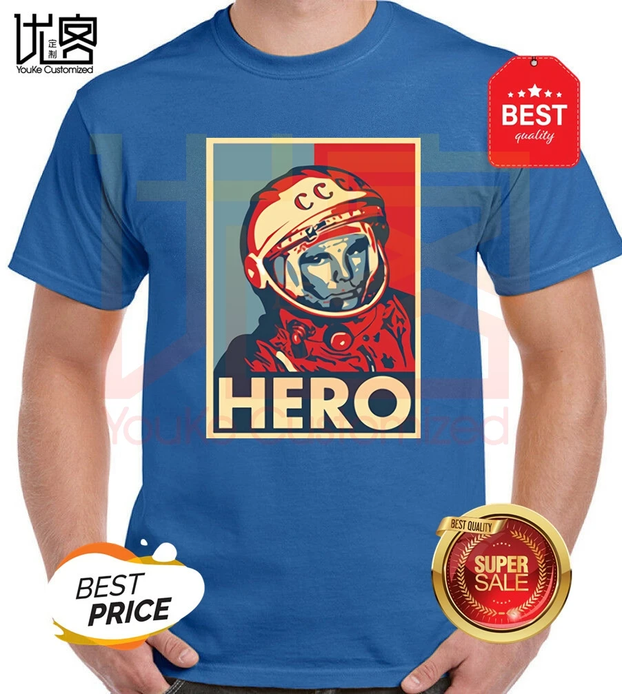 Модные Гагарин CCCP РОССИИ СССР Советского Союза Москва Россия футболка с принтом