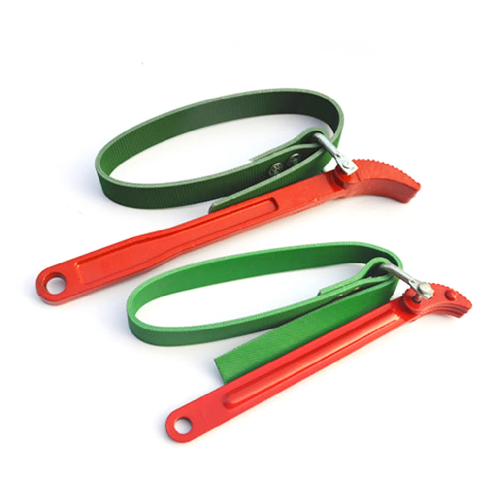 

Portable Anti Slip Oil Filter Car Accessories Repair Tool Durable Steel With Belt Professional Handle Wrench