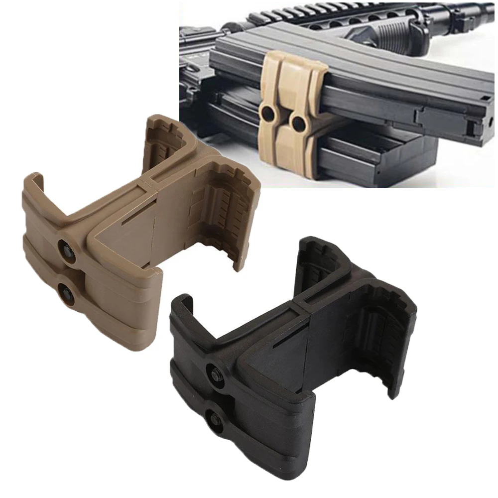 

Rifle M4 Dual Magazine Coupler Link Clip for AR15 M4 MAG595 Airsoft Mag Parallel Connector Clamp Speed Loader Hunting Accessory