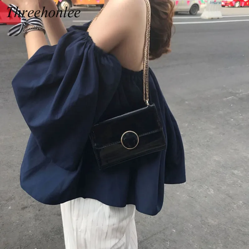 

2021 Summer Korean Style Women's Shirt Holiday Style Short Sleeve Off Shoulder Sexy Sweet Casual Blouse Female Tops