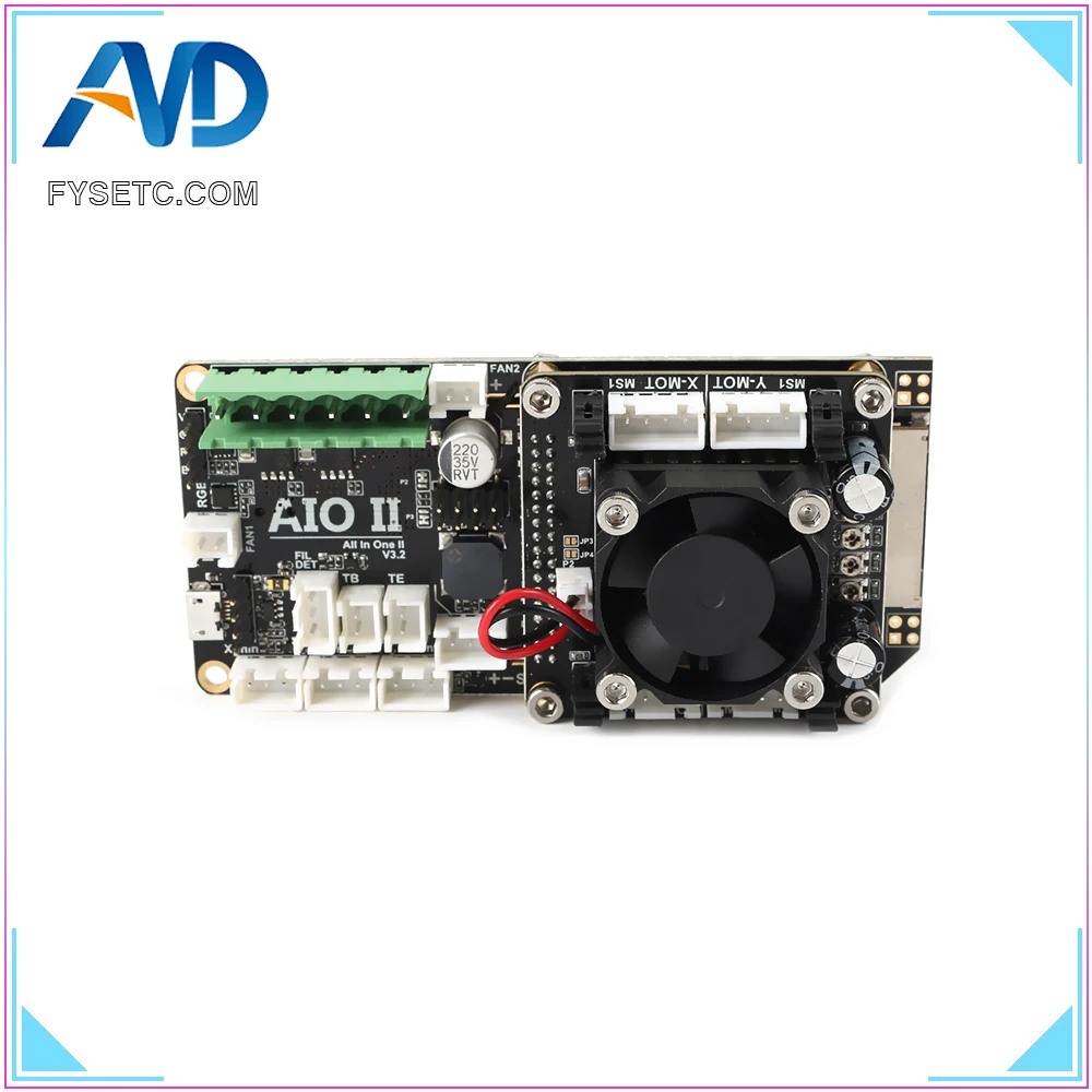 AIO II V3.2 32 Bit Controller Board with Onboard RGB Mini12864 LCD, Compatible with Marlin Firmware for 3D Printers and CNC Machines image 6