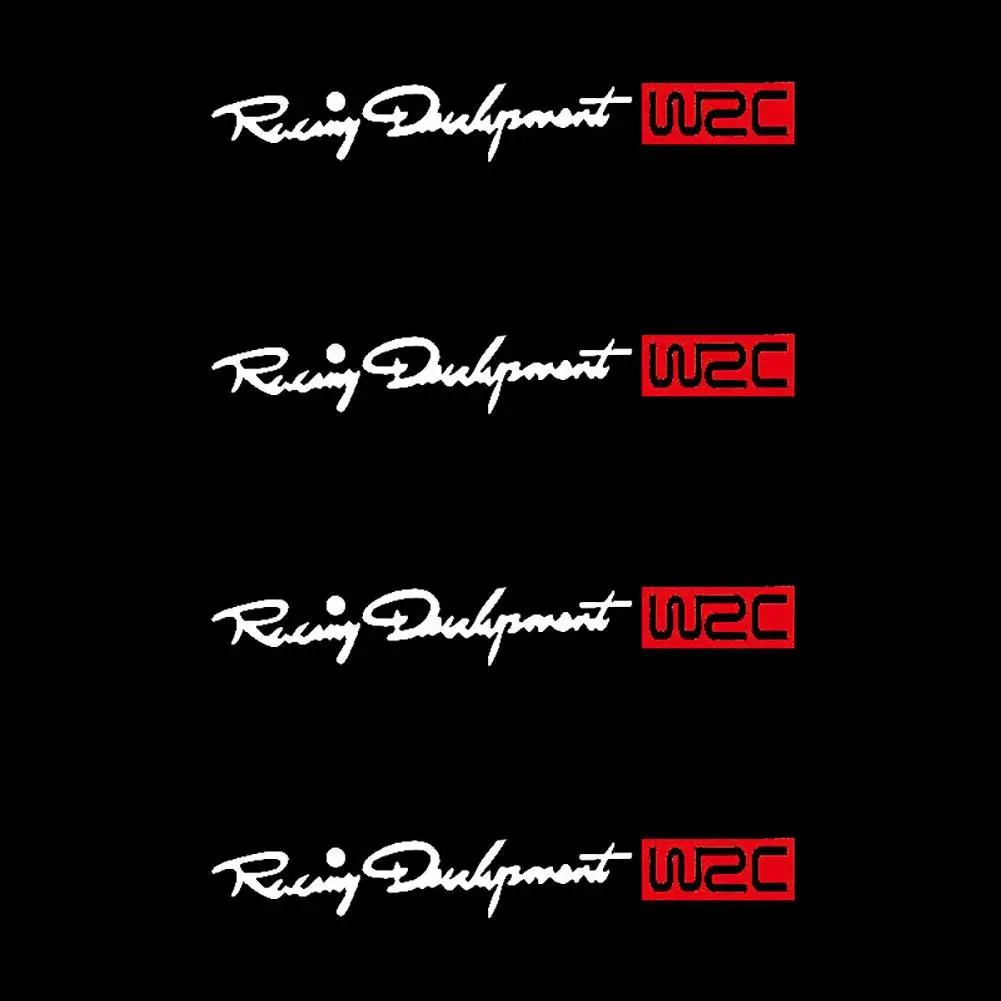 4 шт. WRC дверные ручки наклейки настенные ралли автомобиль Тормозные колодки для