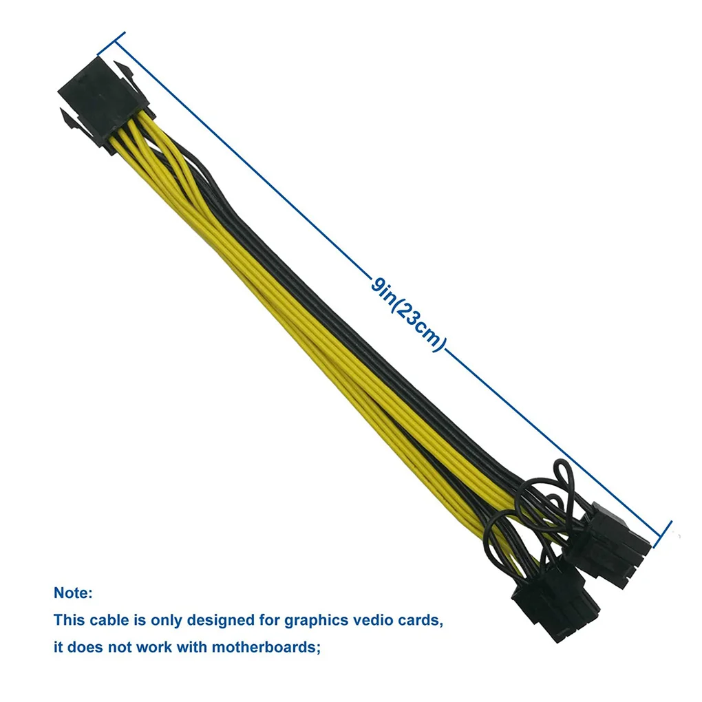 

8 Pin to Dual 8 (6+2) Pin PCI Express Power Converter Cable for Graphics GPU Video Card PCIE PCI-E VGA Splitter Hub Power Cable