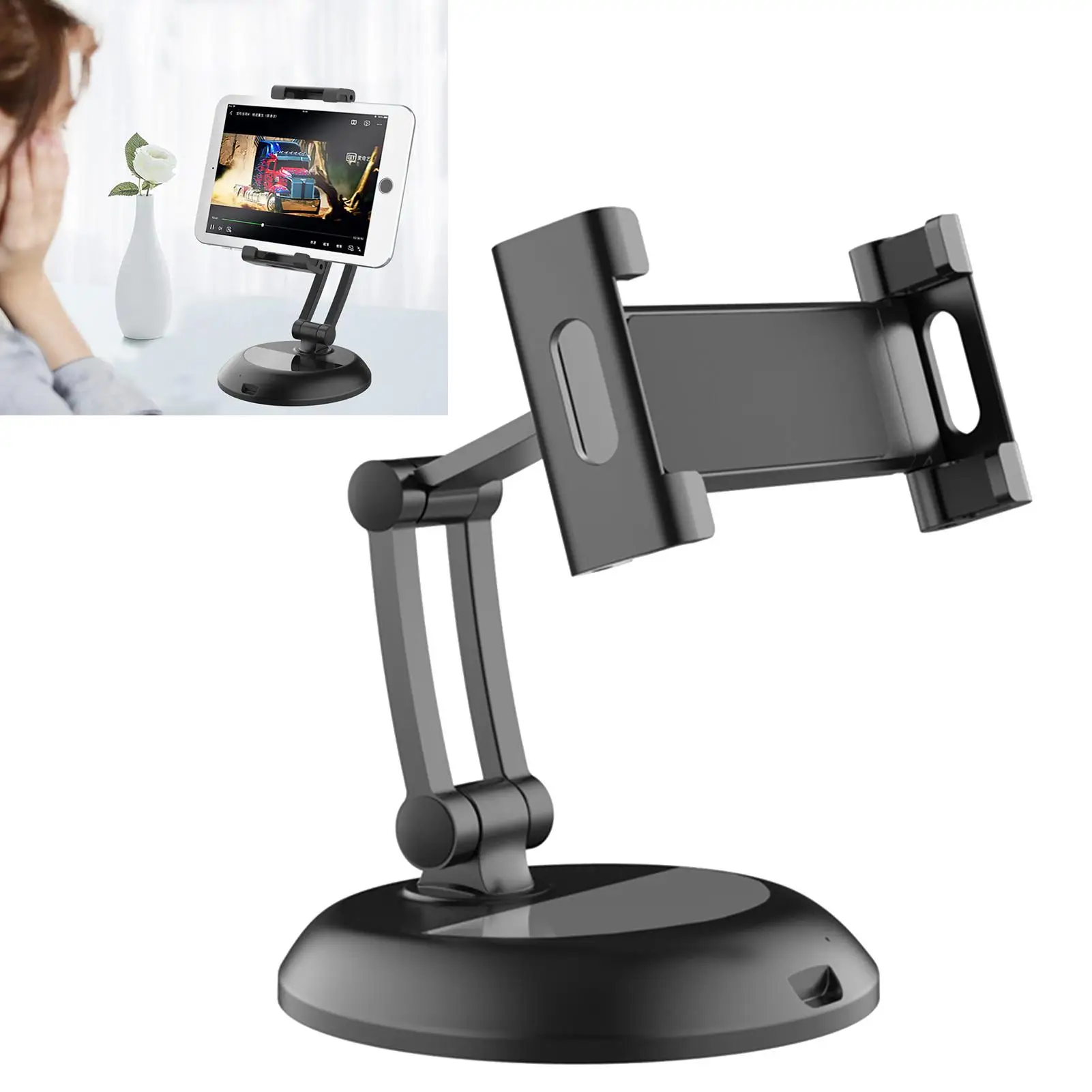 

S9 Foldable Rotating tablet flexible phone holder for Universal cell desktop stand for phone Tablet Stand mobile support table