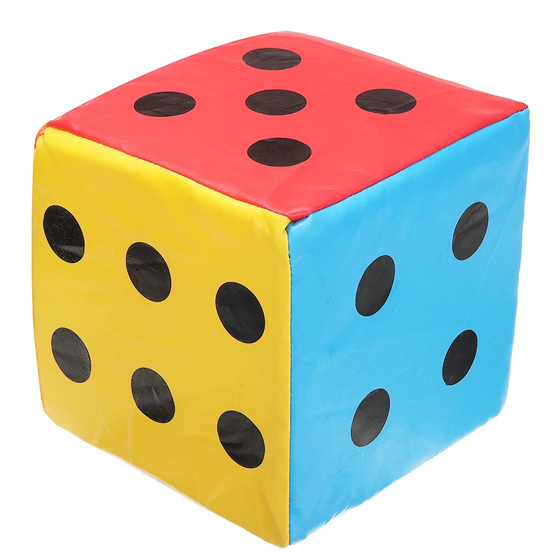 

Sponge Dice 20cm Super Big Colorful Giant Sponge Faux Leather Dice Six Sided Game Toy Party Playing School Home Garden Game Tool