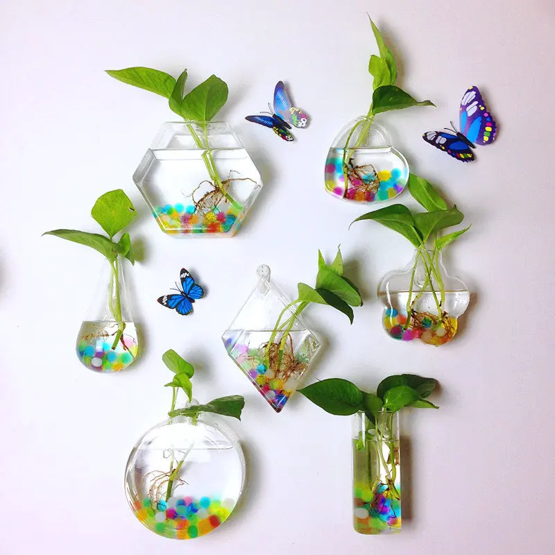 Подвесной настенный Epipremnum Aureum ваза для выращивания воды креативная настенная