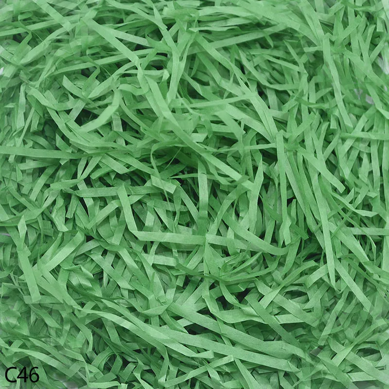 C46 50/100 г бумажная рафия измельченный DIY Подарочная коробка наполнение Crinkle бумага конфетти Свадебная подарочная коробка Заполненные украшения 8 - Цвет: C46