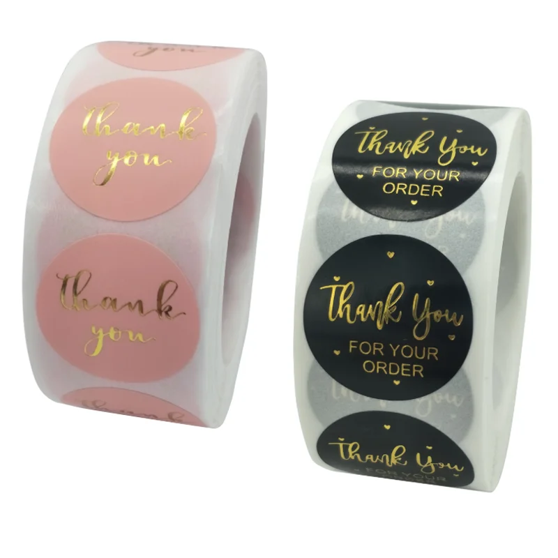 Розовый и черный спасибо у вас есть отличный дизайн горячее тиснение бумажные