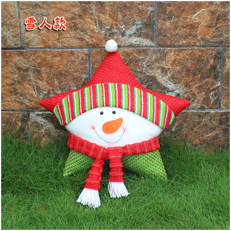 Christmas Pillows Cute Star Santa Claus Elk For Xmas New Year Home Decorative Casual Pillow Navidad Decor | Дом и сад