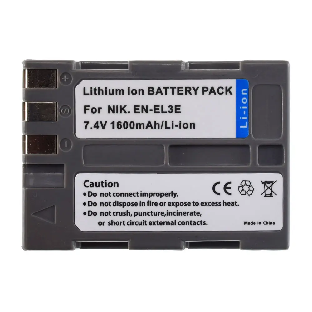 Новый Сменный аккумулятор для цифровой камеры Nikon EN EL3E D50 D70 D80 D90 D100 D300 D700|Цифровые