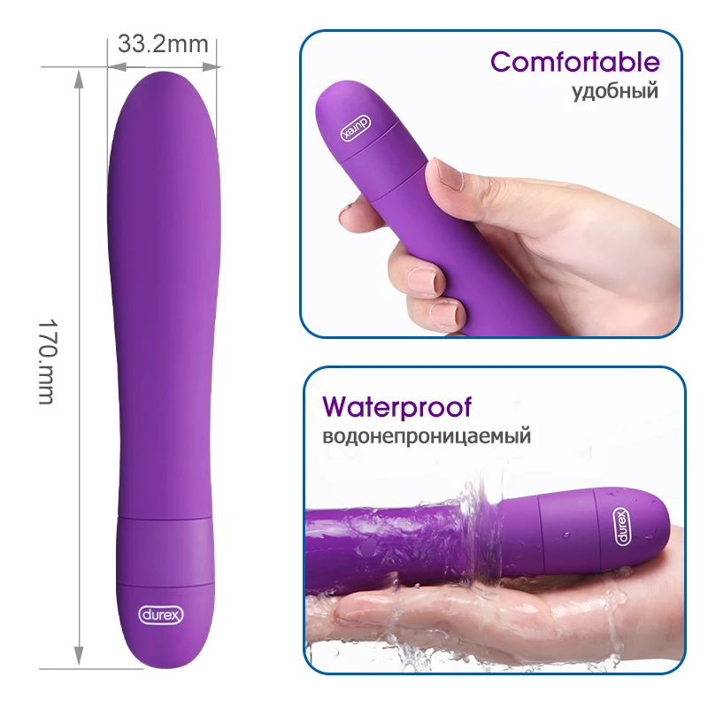 Вибратор Durex для стимуляции точки G мягкий массажер клитора анальный стимулятор