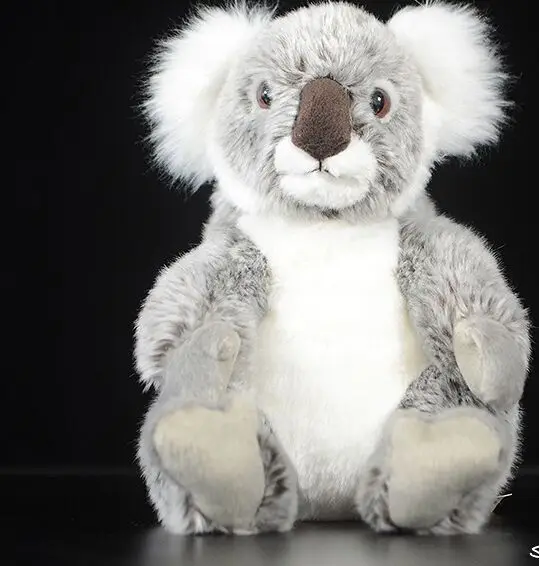 Реалистичная игрушка цвет серый Фотофон около 22 см сидящая Мягкая кукла коала