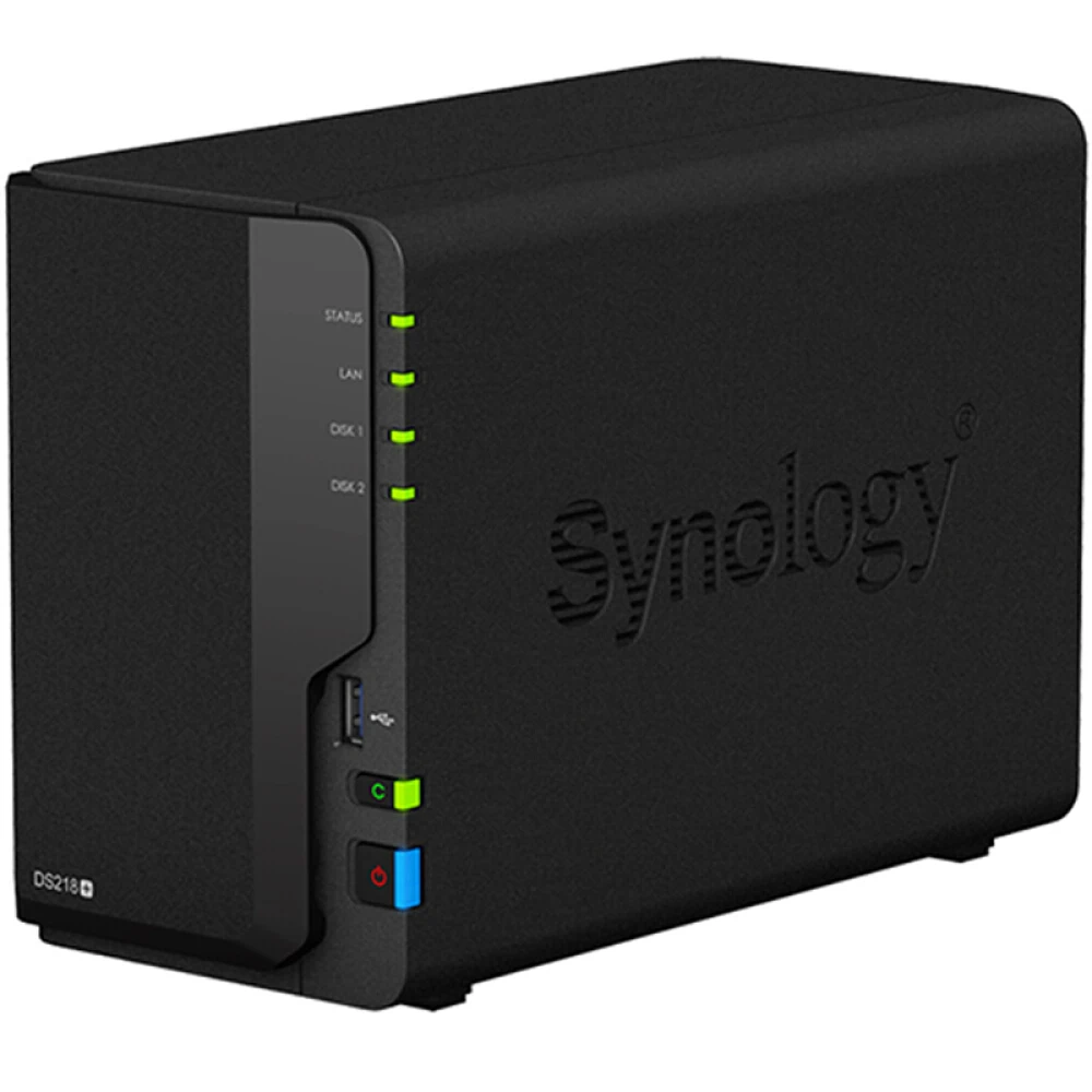 Synology Disk Station NAS DS218+ 2-bay бездисковой Nas сервер Nfs Сетевое хранилище облачным хранилищем 3 года гарантии сервер для хранения