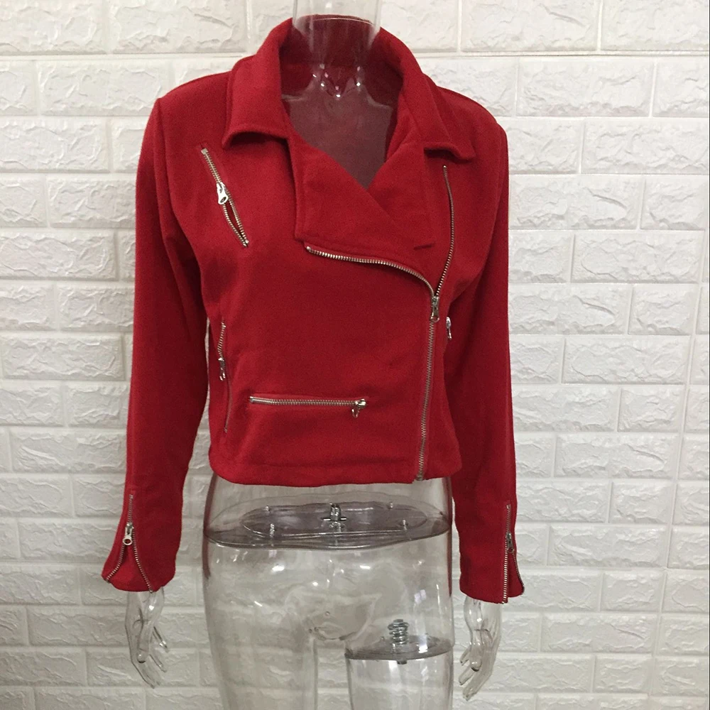 Женская короткая бархатная куртка из искусственной замши Байкерская байкерская