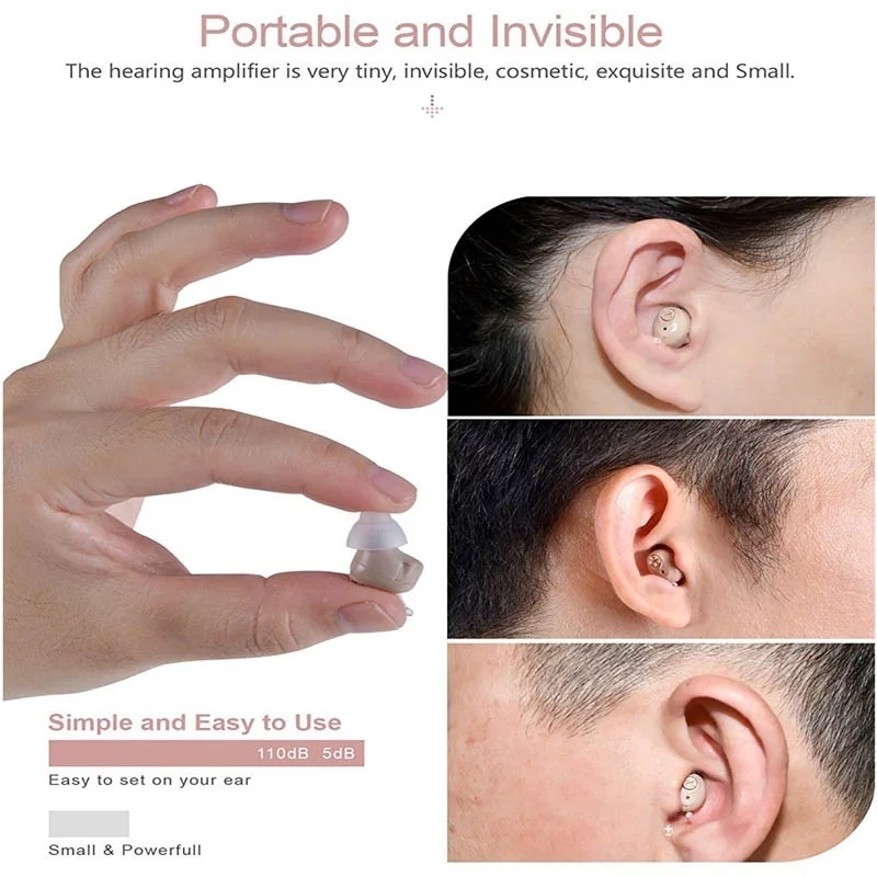 Миниатюрный слуховой аппарат CIC полностью невидимый Прямая поставка | Красота и