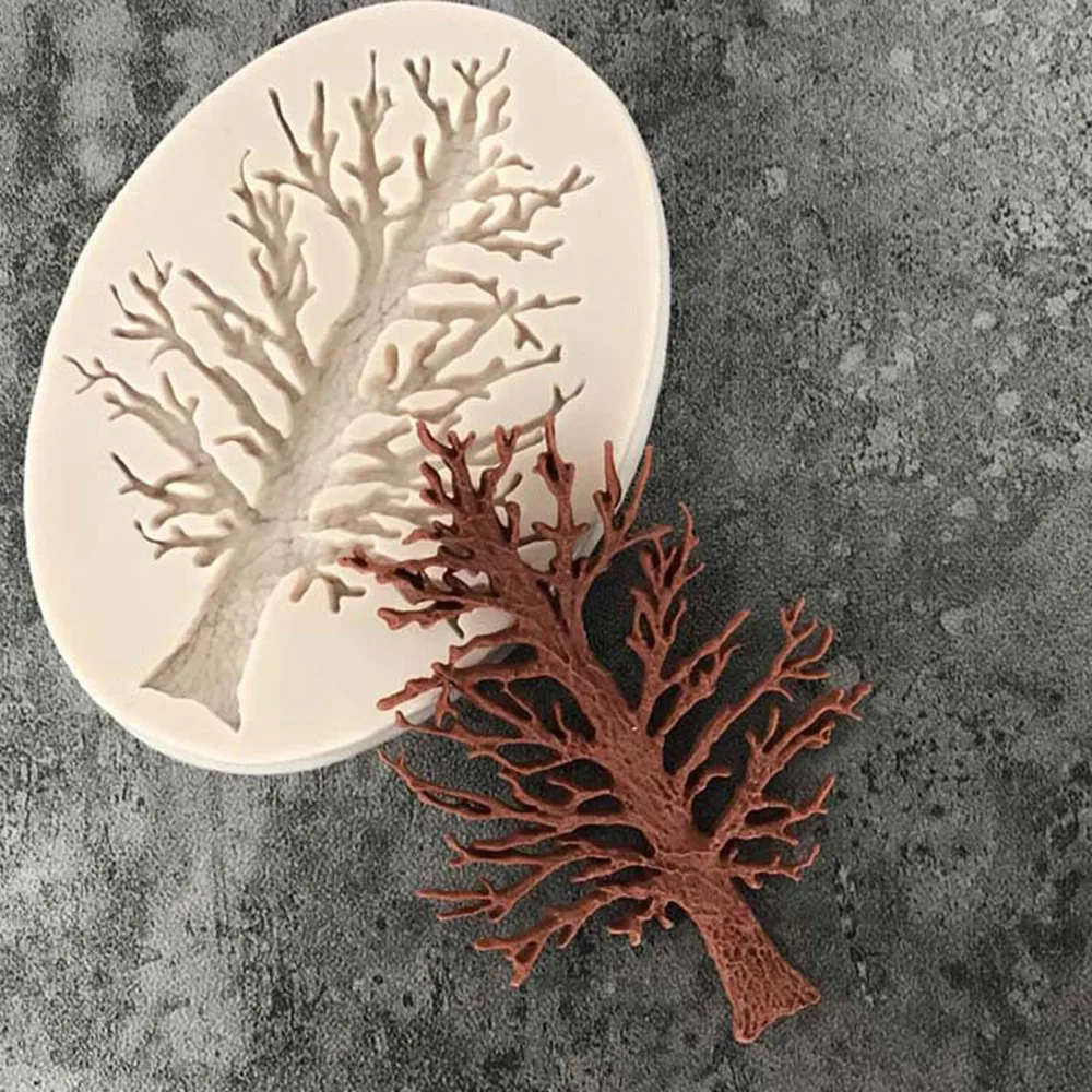 

Cozinha 3D Tree Silicone Mold Cake Decorating Chocolate Sugarcraft Baking Mould Kitchen Accessories Moldes De Silicona Kitchen