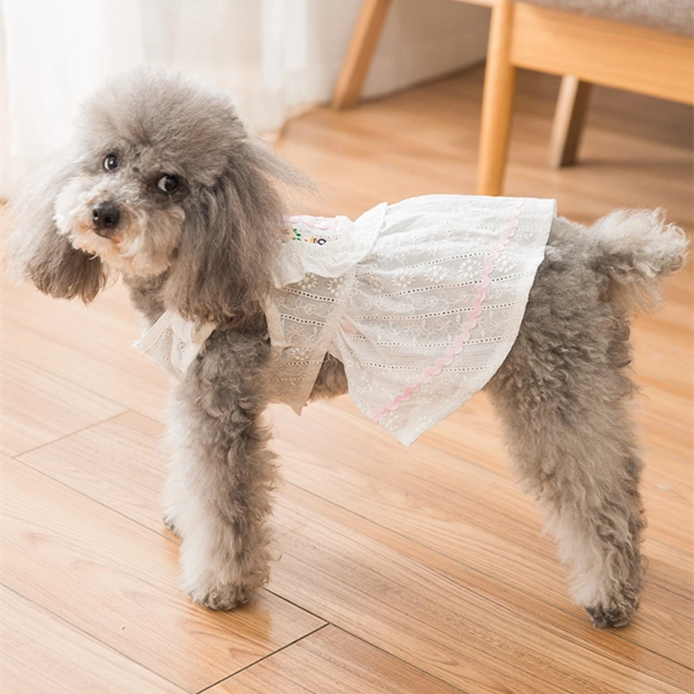 Платье принцессы с рисунком маленькой маргаритки одежда для собак пальто собаки
