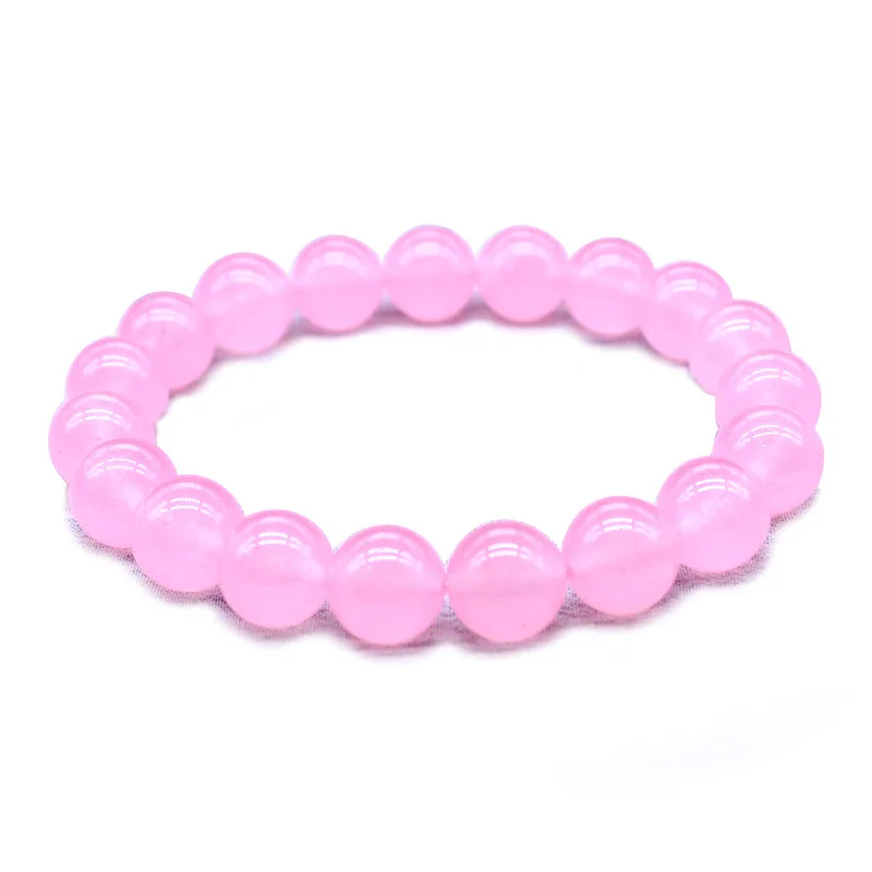 Браслет женский и мужской из натурального камня эластичный молитвенный браслет