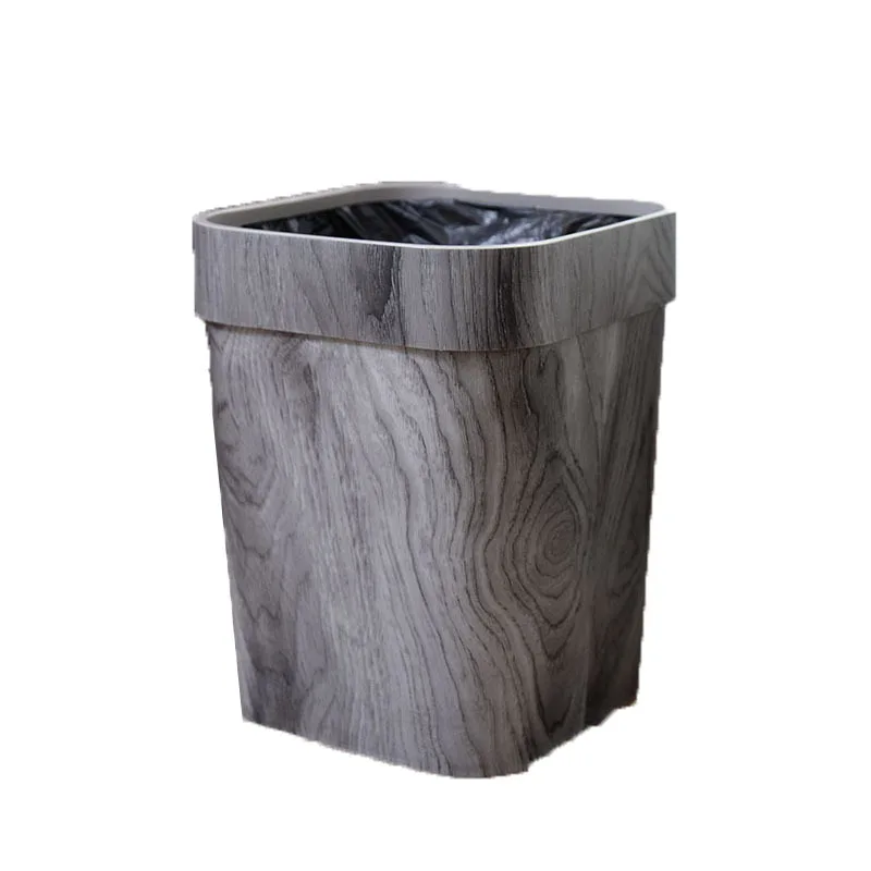 

Plastic household toilet living room kitchen bedroom paper basket with pressure ring
