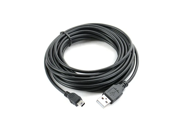 Кабель-удлинитель Mini USB 2.0/USB 5-контактный для передачи данных зарядки MP3 MP4