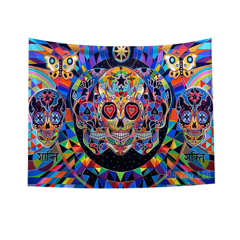 

Настенная подвеска в виде черепа, художественное искусство, красочное Подарочное украшение, декор для колледжа и общежития