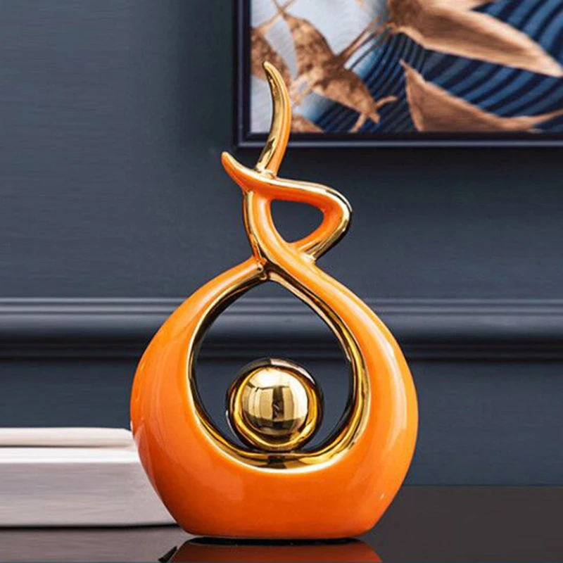 

Керамический элегантный абстрактный художественный модный вкусный костюм для офиса, гостиной, статуи для входа, скульптуры