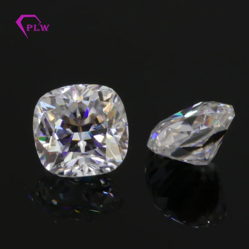 Оптовая цена D color Lab искусственный Муассанит 0 6 карат 5*5 мм VVS 3 отличная подушка
