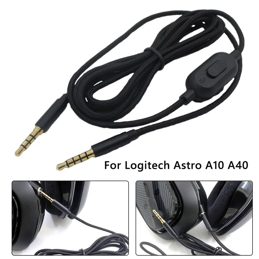 Шнур AUX для наушников 3 5 мм Logitech Astro A10 A40 A30|Аксессуары наушников| |