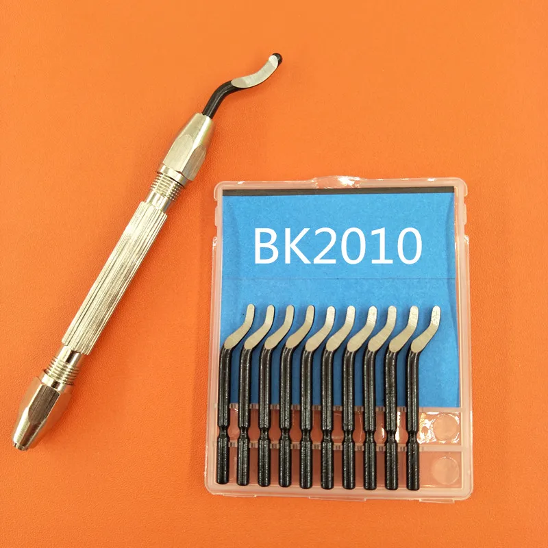 Лезвие с фиксированной ручкой Обрезной нож bs скребок для снятия заусенцев 1012 1018