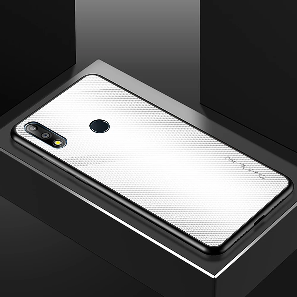 JM32 Модный градиентный чехол из закаленного стекла для телефона для ASUS Zenfone max pro m1 zb601kl zb602kl m2 zb631kl zb633kl защитный чехол-накладка - Цвет: JM32