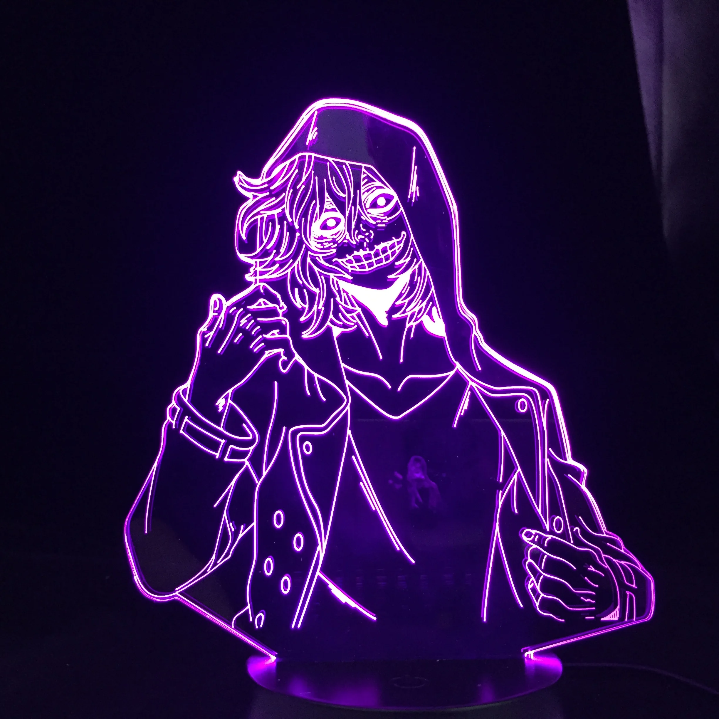 

Tomura Shigaraki Lamp 3d Lamp Anime My Hero Academia for Bedroom Decoration Birthday Gift New Year Home Decor Light Dropship