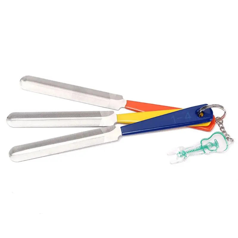 Новые 3 шт/комплект гитары гайка напильники Fret коронации слот подачи для струнных