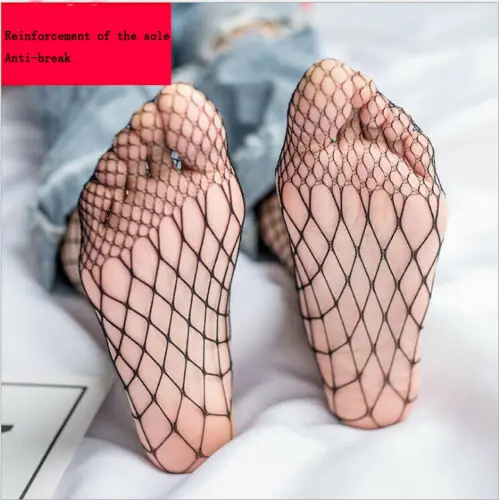 Женские ажурные длинные носки Колготки с бриллиантами сексуальные сетчатые