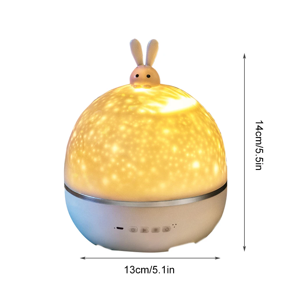 

Music Projector Night Light Bluetooth Remote Rotate LED Lamp Colorful Flashing Star Light USB Charged Bedroom Decor Kids Gift