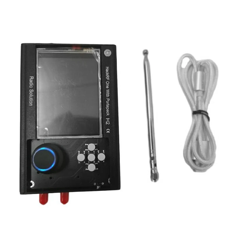 Радиоприемник PORTAPACK H2 HACKRF ONE SDR с прошивкой 0 5 ppm TCXO GPS 3 2 дюймовый ЖК дисплей