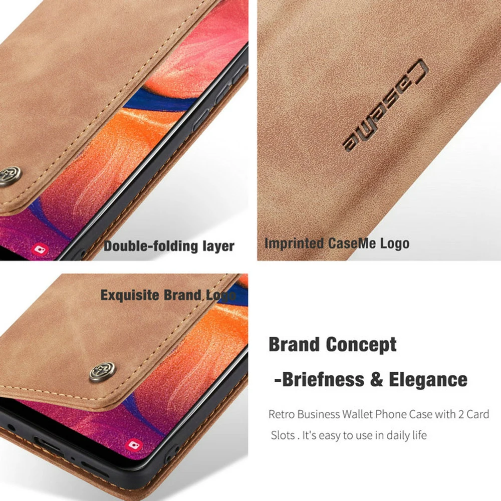 CaseMe ретро кожаный чехол для huawei P30 lite роскошный Магнитный чехол-подставка с откидной крышкой для huawei P Smart/ P20 lite чехол для телефона