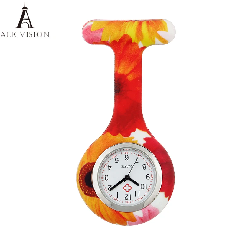 Часы наручные кварцевые с круглым циферблатом силиконовые|Карманные часы| |