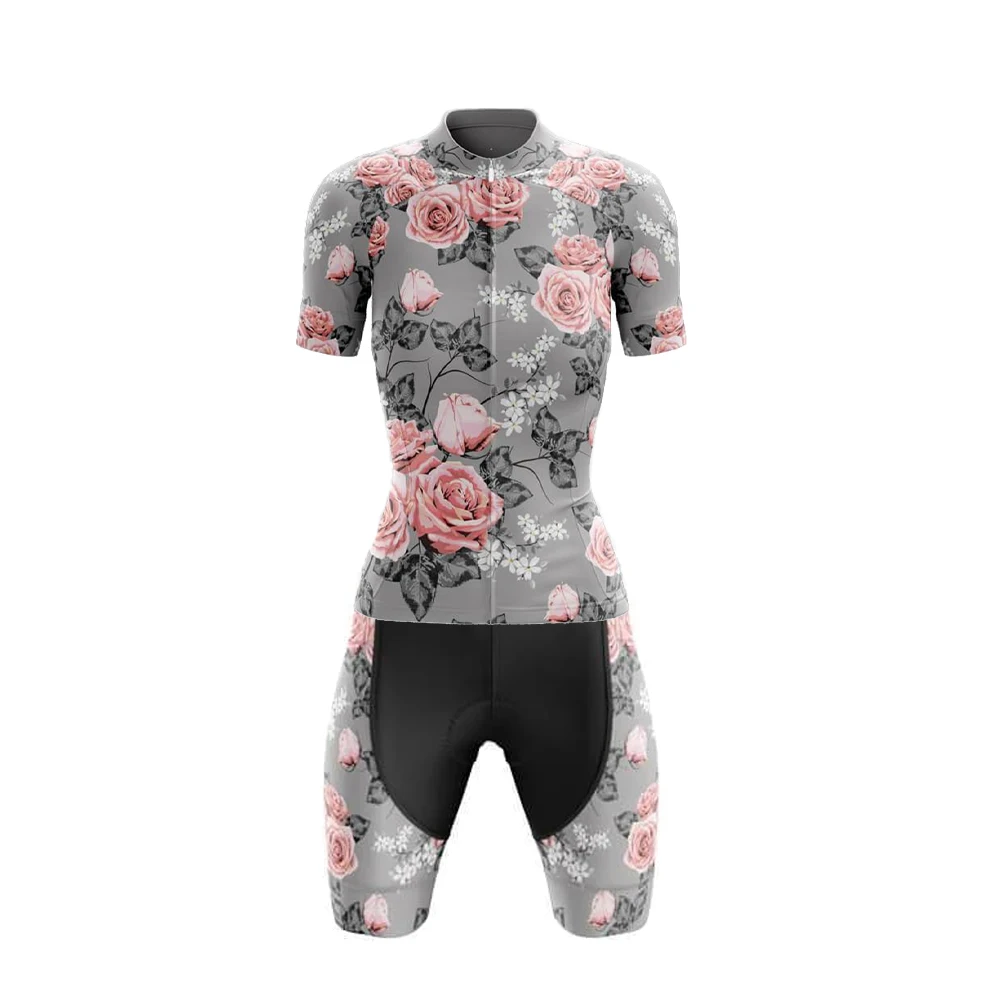 Экзотические розы летние женские велосипедные шорты дышащие гелевые подкладки |