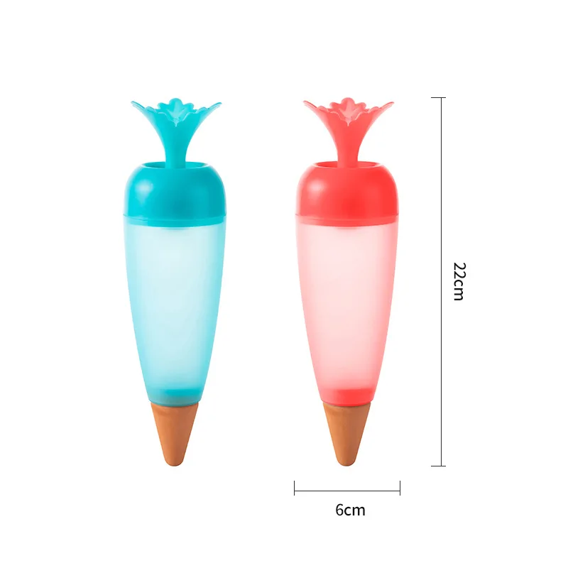 

Newest creative carrot shaped flower watering device automatic water dropper household pot green plant pot watering dropshipping