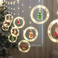 christmas led holiday light decoration lamp room decor garland new year decor string lights santa decoration accessories
